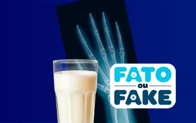 O leite ajuda na calcificação de fraturas. FATO ou FAKE?